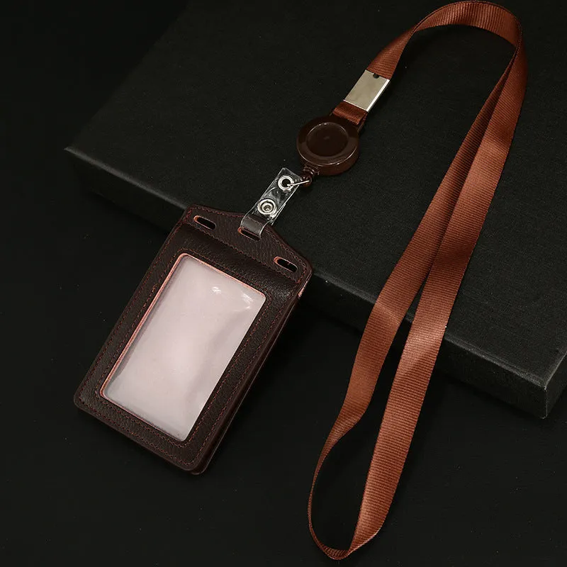 Work Name Tag Retractable Lanyard Airport Card Holder
