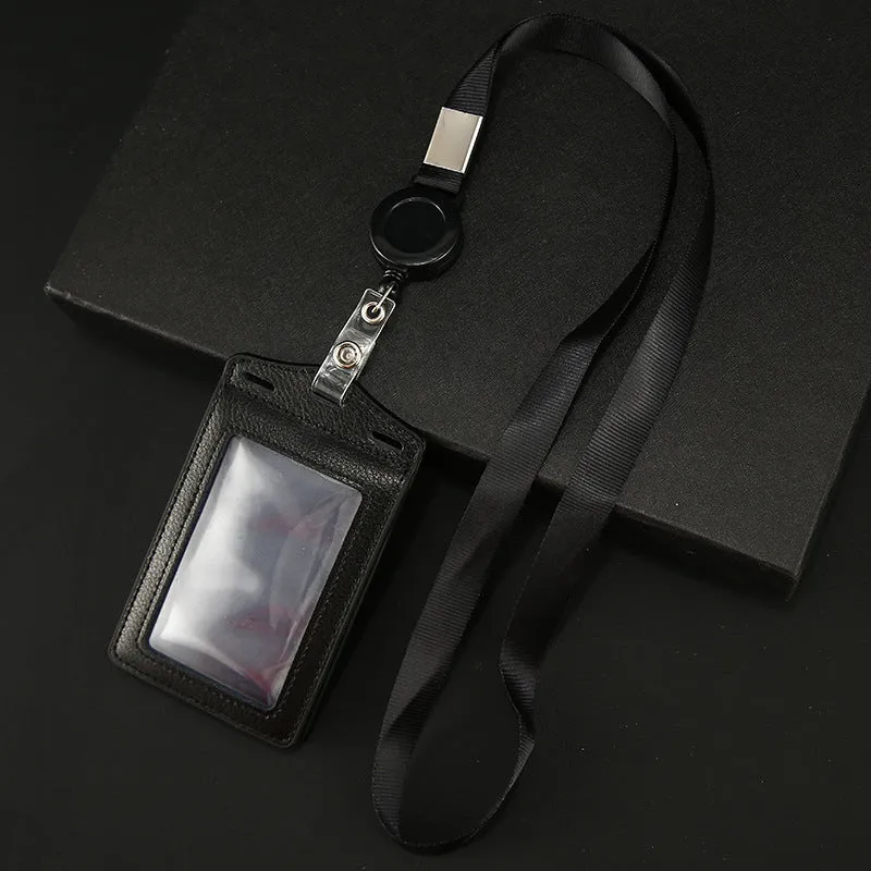 Work Name Tag Retractable Lanyard Airport Card Holder