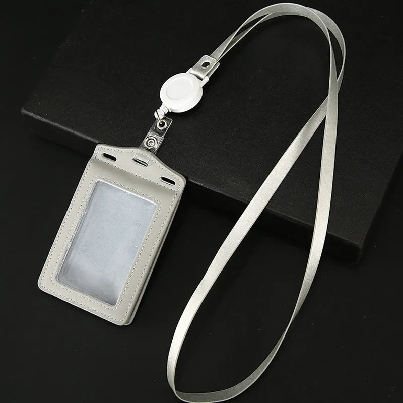 Work Name Tag Retractable Lanyard Airport Card Holder