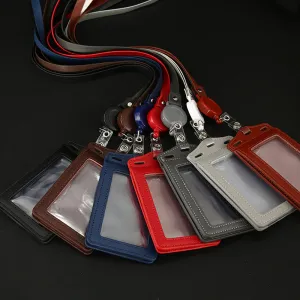 Work Name Tag Retractable Lanyard Airport Card Holder