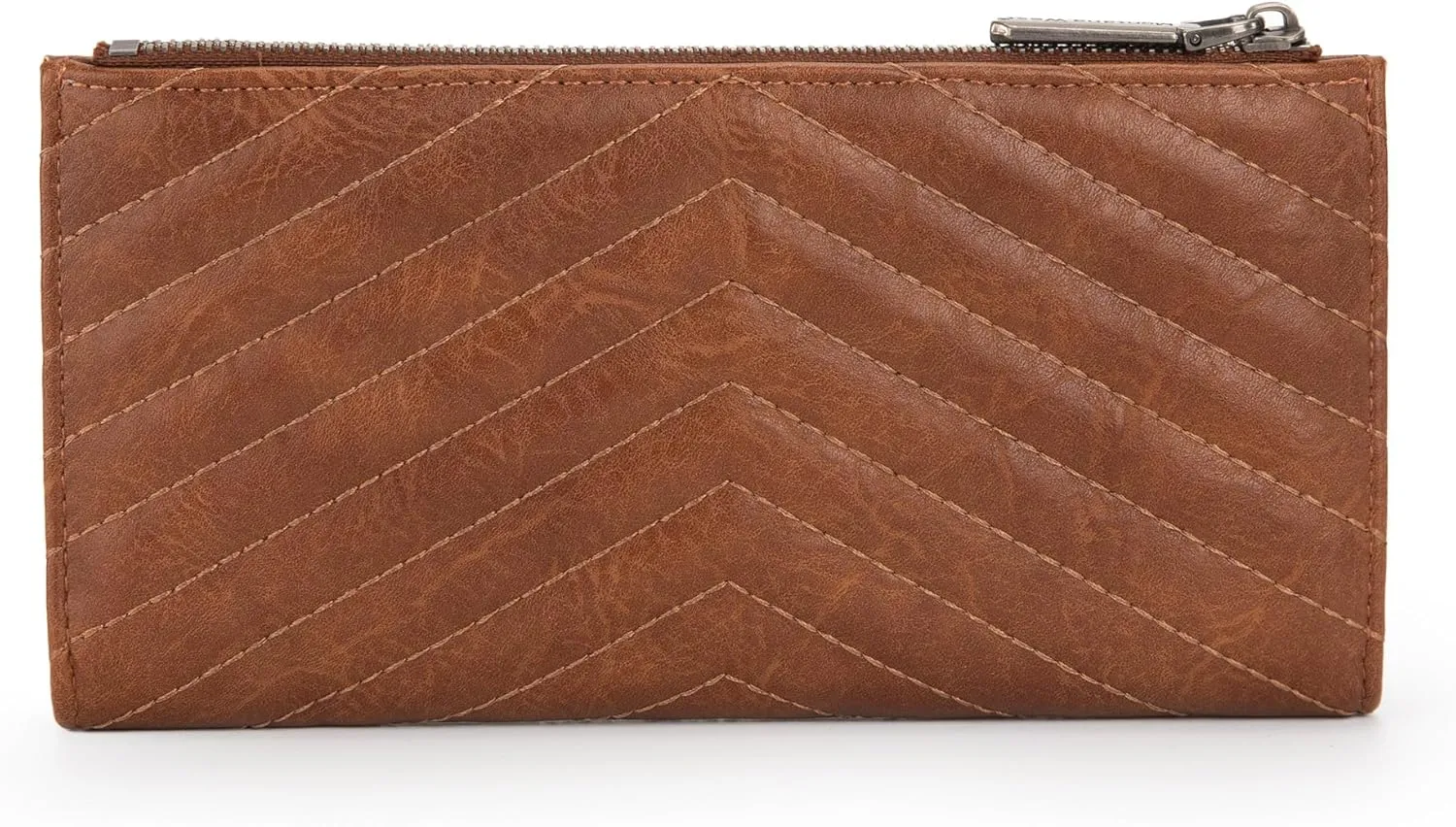 Wrangler Minimalist Wallet for Women Credit Card Wallet Ladies Travel Wallets Monederos de Mujer Card Cases & Money Organizers with Smooth Zippers for Women Brown