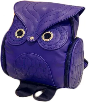 WYSBAOSHU Fashion Owl Backpack Women Pu Leather Mini Bag