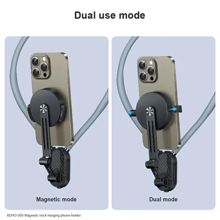 XUNDD XDHO-050 Magnetic Phone Neck Mount Selfie Mount Dual Mode Phone Neck Holder