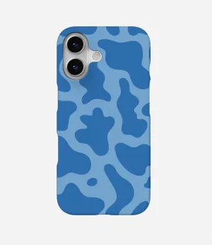 Y2K Blue Cow Print Phone Case