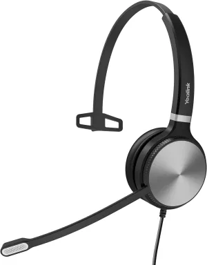 Yealink UH36 Professional USB Headset, Wired Headphones for Work Calls and Music, Headset with Noise Cancelling Mic for Computer PC Laptop（for Teams Certified, Mono,3.5mm Jack/USB Connection）