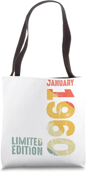Year 1960 January 1960 Retro 1960 Vintage 1960 Since 1960 Tote Bag