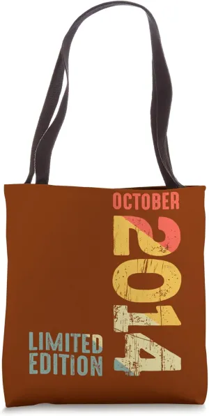 Year 2014 October 2014 Retro 2014 Vintage 2014 Since 2014 Tote Bag
