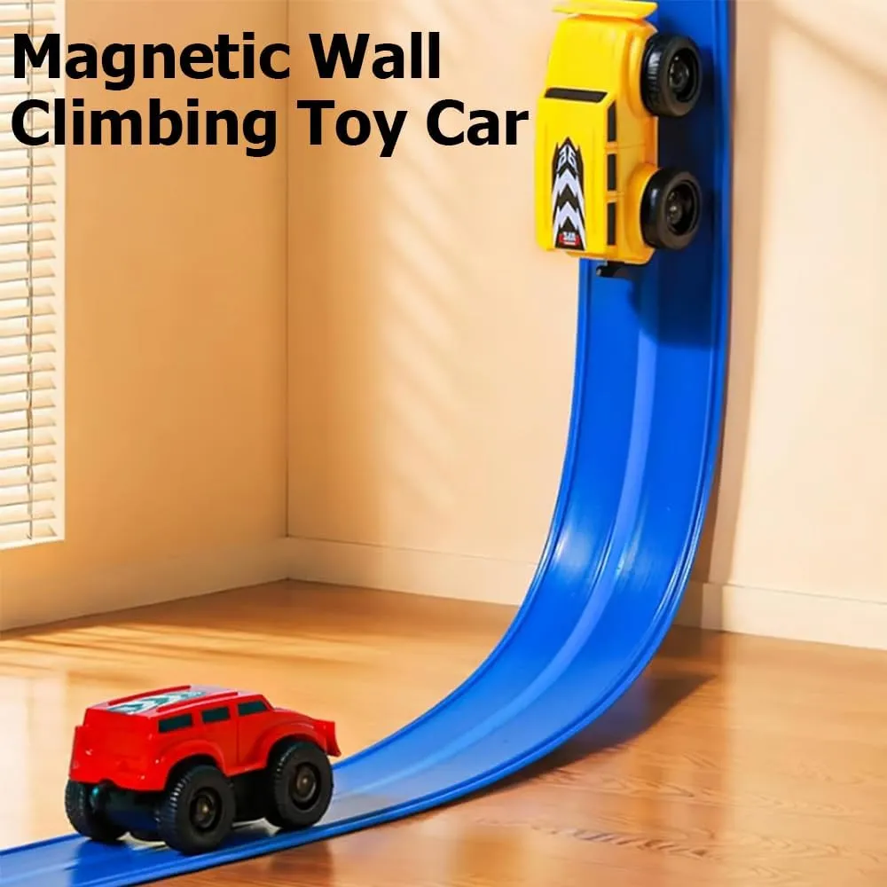 Yearpilrim Magnetic Wall Climbing Toy Car, Anti Gravity Wall Climbing Car, Cars That Drive on Walls and Ceiling, Inertial Magnetic Levitation, Zero Gravity Car Toy Wall Climber for Kids (Mix-3)