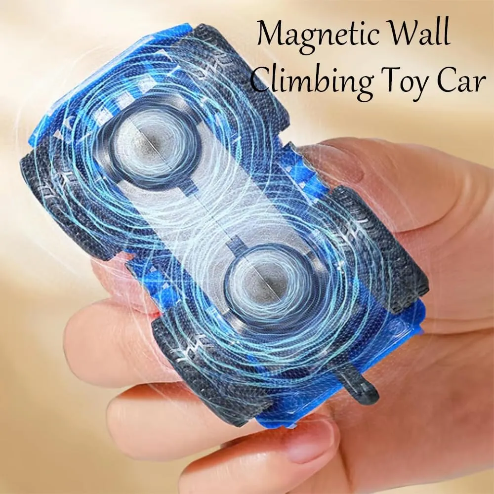 Yearpilrim Magnetic Wall Climbing Toy Car, Anti Gravity Wall Climbing Car, Cars That Drive on Walls and Ceiling, Inertial Magnetic Levitation, Zero Gravity Car Toy Wall Climber for Kids (Mix-3)