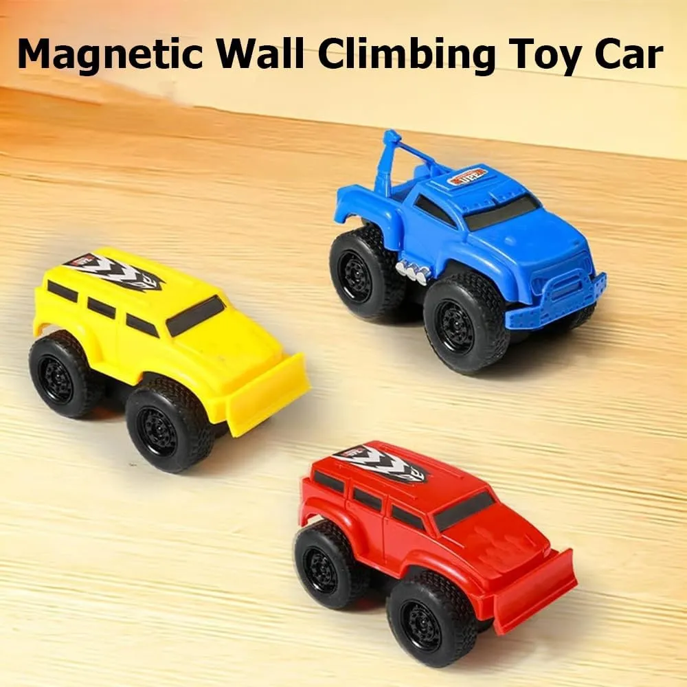 Yearpilrim Magnetic Wall Climbing Toy Car, Anti Gravity Wall Climbing Car, Cars That Drive on Walls and Ceiling, Inertial Magnetic Levitation, Zero Gravity Car Toy Wall Climber for Kids (Mix-3)