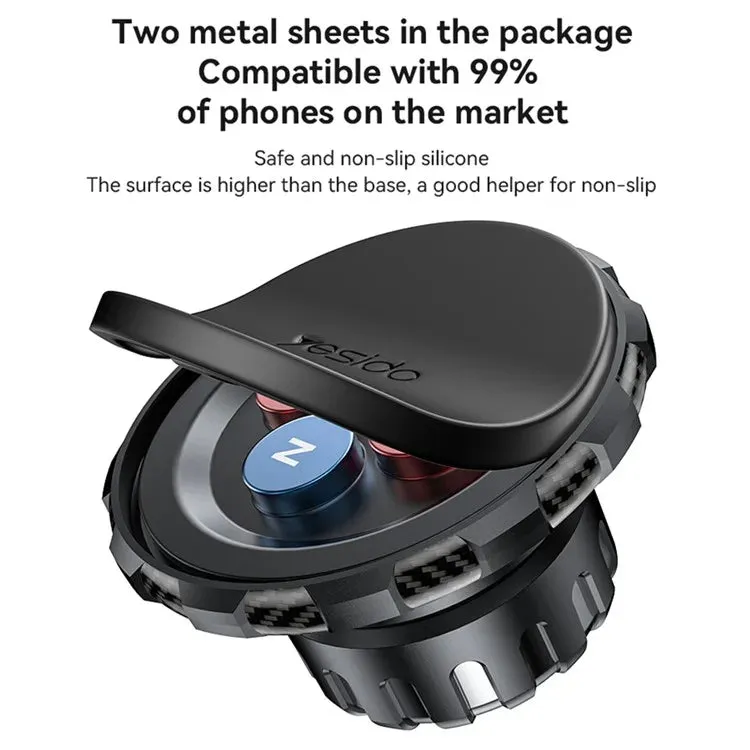 YESIDO C212 Floating Car Screen Phone Holder Rotatable Magnetic Cellphone Bracket