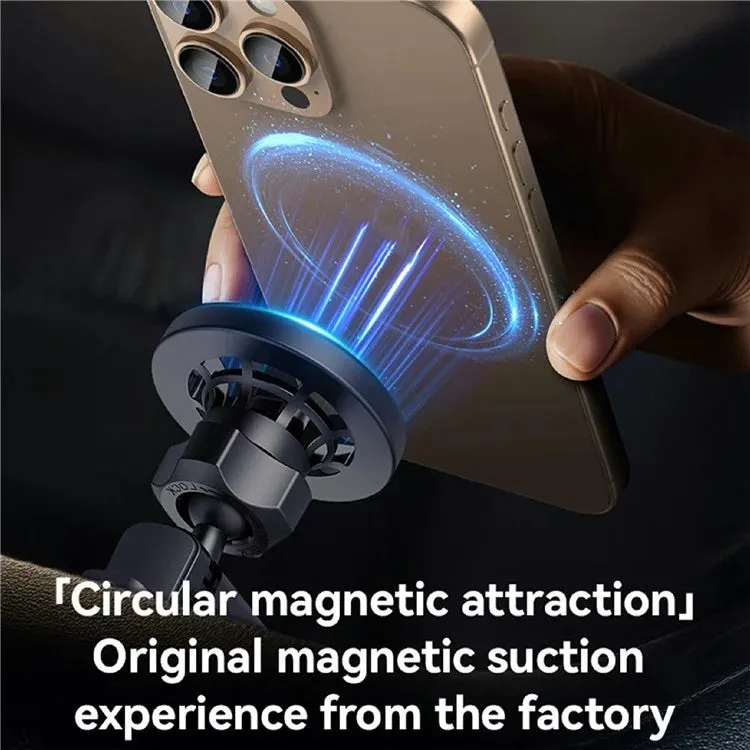YESIDO C221 Compatible with MagSafe Car Mount Holder Circular Air Vent Compatible Stand Rotatable Adjustable Diameter