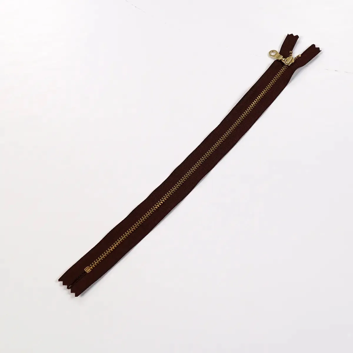 YKK 4.5 Brass Bag Zipper with Donut Pull 12 Inch