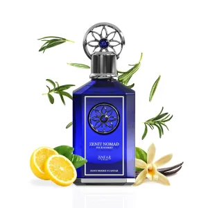 Zenit Nomad Pour Homme Extrait de Parfum 1950, 3.4 fl oz, Lemon, Bergamot, Pineapple, Oud, Amber,FOR MEN,100ML